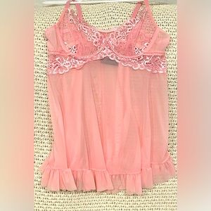 4 for $30 Lingerie Sale! Details below!Escalante Sexy Pink Lacy Chemise NWOT